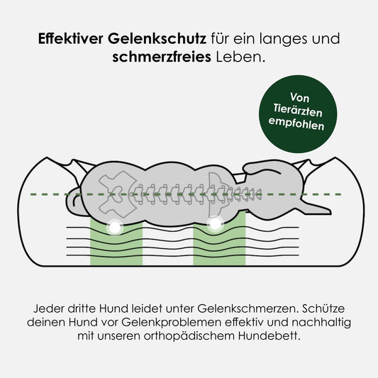 Orthopedisch hondenbed The Cloud (donkergrijs)